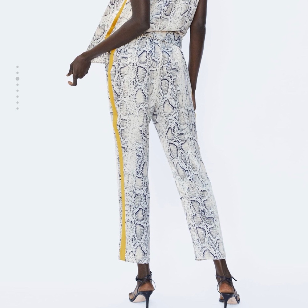 Zara snake print trousers / pants